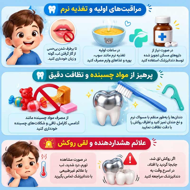 روکش دندان شیری