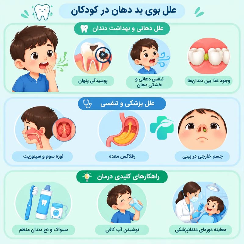 بوی بد دهان در کودکان